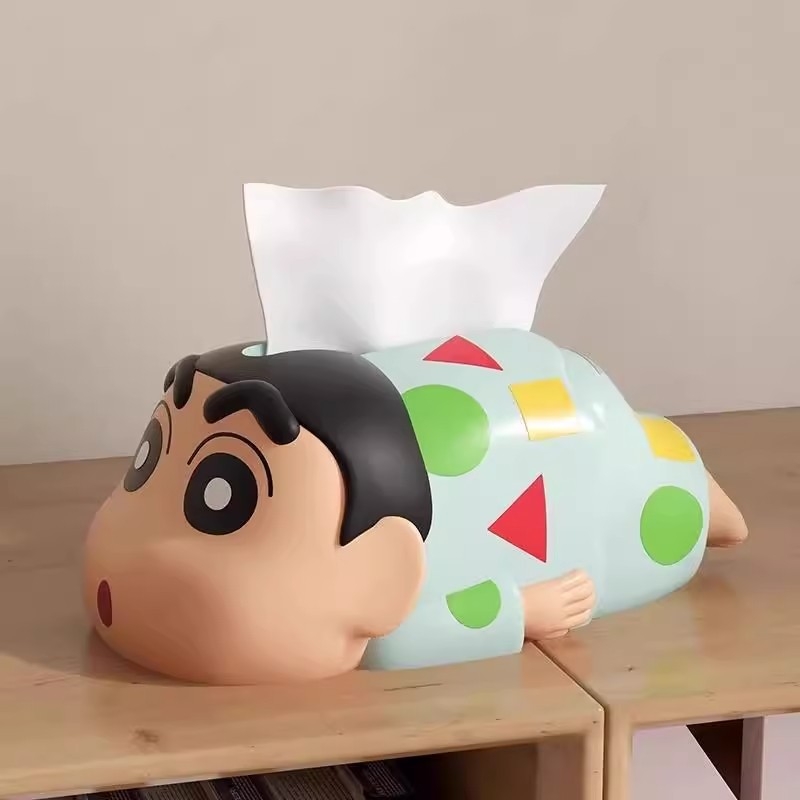 Kutija za maramice Crayon Shin-chan, slatka crtani, višenamjenska dekoracija za dnevni boravak i spavaću sobu