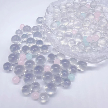 6-16 mm akrilne perle bez rupa, prozirne, čvrste, okrugle, glatko polirane, labave perle