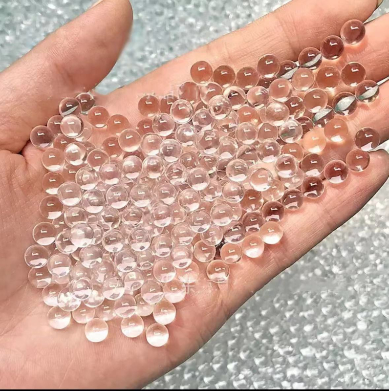 6-16 mm akrilne perle bez rupa, prozirne, čvrste, okrugle, glatko polirane, labave perle