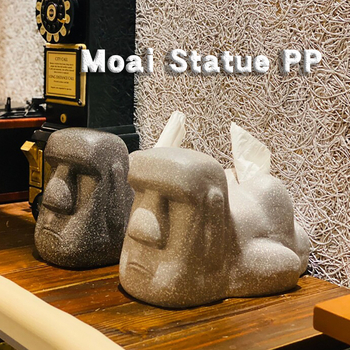Moai kip od smole – kutija za maramice, retro luksuzan dizajn, Instagram nadahnut