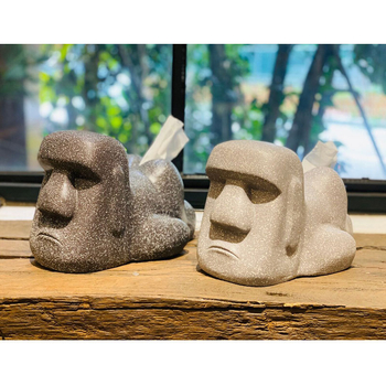 Moai kip od smole – kutija za maramice, retro luksuzan dizajn, Instagram nadahnut