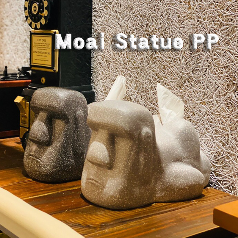 Moai kip od smole – kutija za maramice, retro luksuzan dizajn, Instagram nadahnut