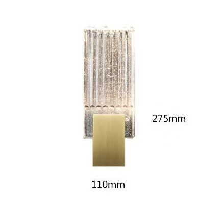 Nordijska postmoderna zidna lampa od kristala i bakra, dizajnerski minimalistički stil, za spavaću sobu i kupaonicu ispred ogledala