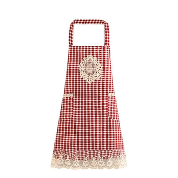 Pamukasta kuhinjska pregača za žene, korejski stil, catering radna odjeća, jesen-zima