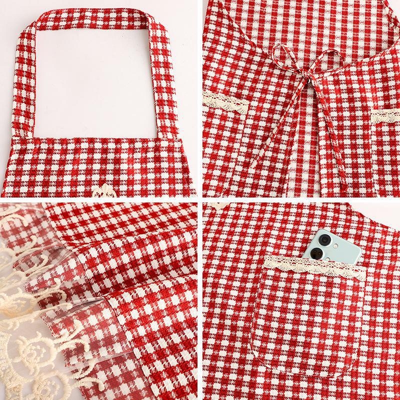 Pamukasta kuhinjska pregača za žene, korejski stil, catering radna odjeća, jesen-zima