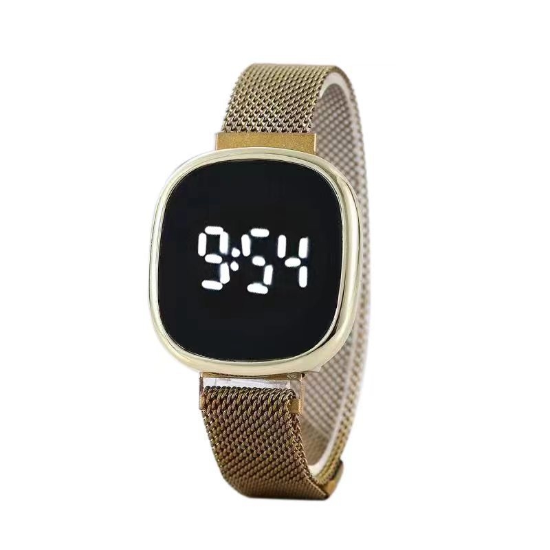 Unisex LED okrugli digitalni sat za muškarce i žene, studentski sportski casual stil