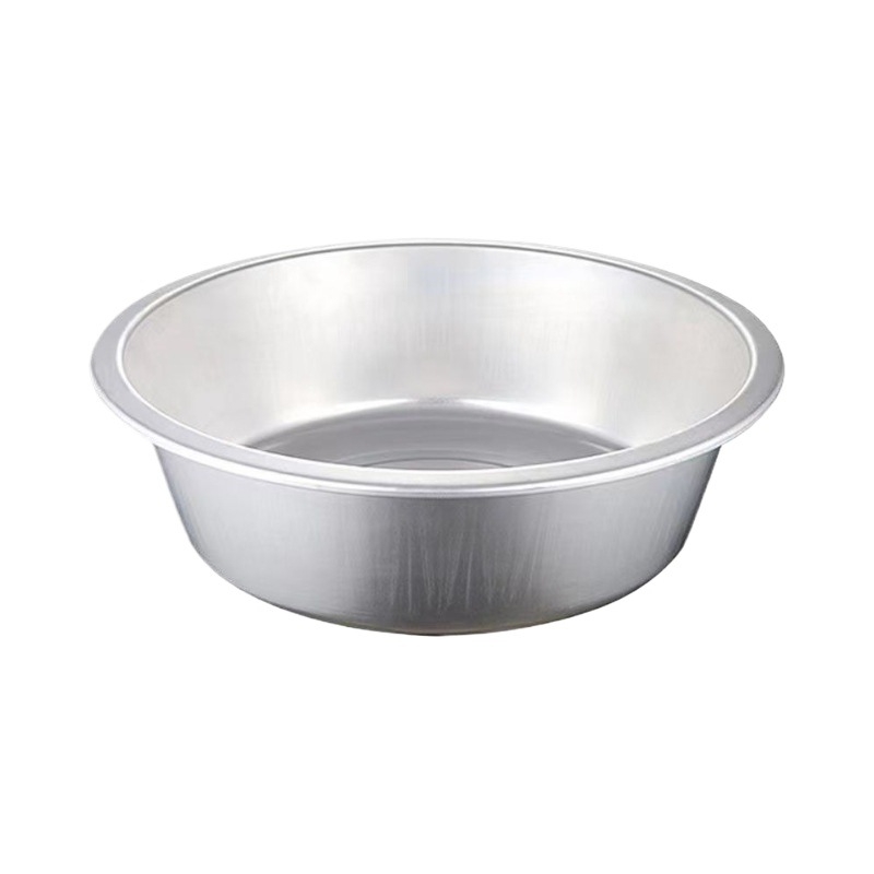 Prehrambeno-kvalitetna debela čista aluminijska zdjela za kućnu upotrebu: za pranje povrća i lice, potpuno aluminijska kuhinjska zdjela, mala aluminijska zdjela