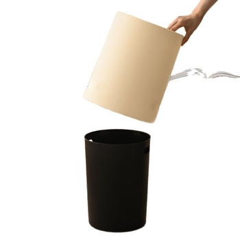 Plastični koš za otpad s otvorenim vrhom, jednostavan minimalistički dizajn, kapacitet 12 L i više, kućna upotreba, pogodan za dnevni boravak ili spavaću sobu