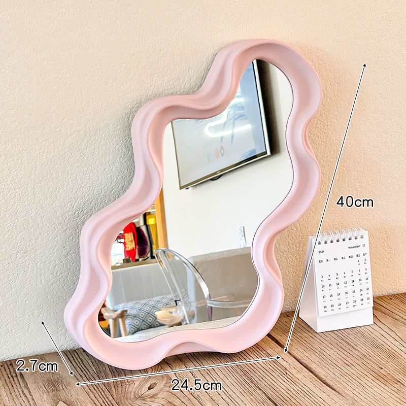 Felhő alakú asztali sminktükör nőknek, ideális a hálószoba dekorációjához