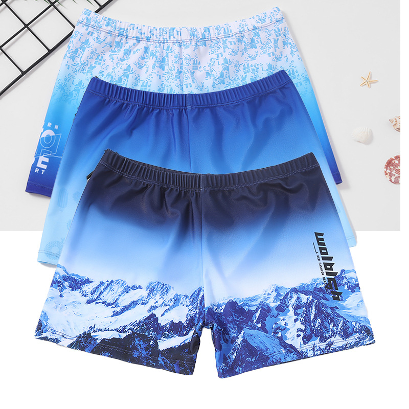 Gyerekeknek szánt úszónadrág laza szabásban, 12–15 éveseknek, boxer stílus