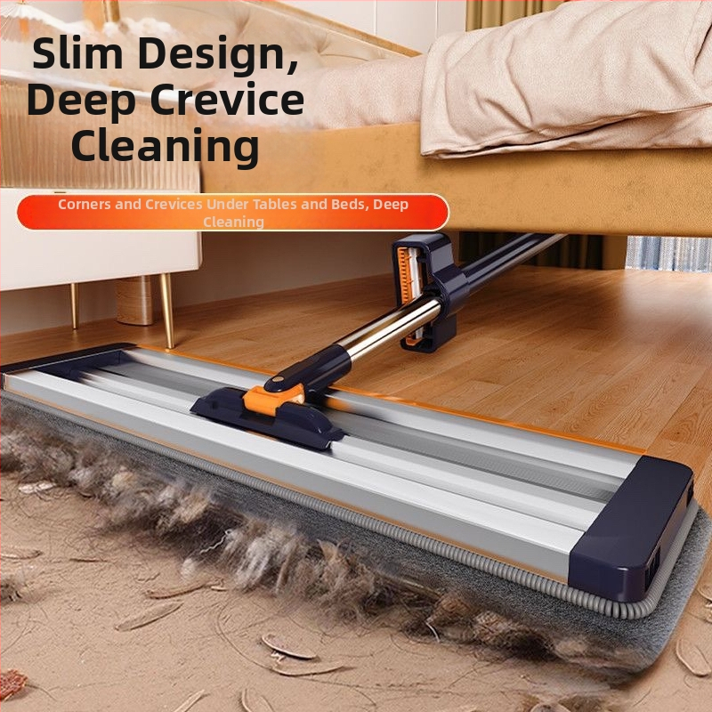 50 cm ploski mop, bez dodirivanja rukama, perivi, dvostruka upotreba suho i mokro, 2025 novi model za kućnu upotrebu