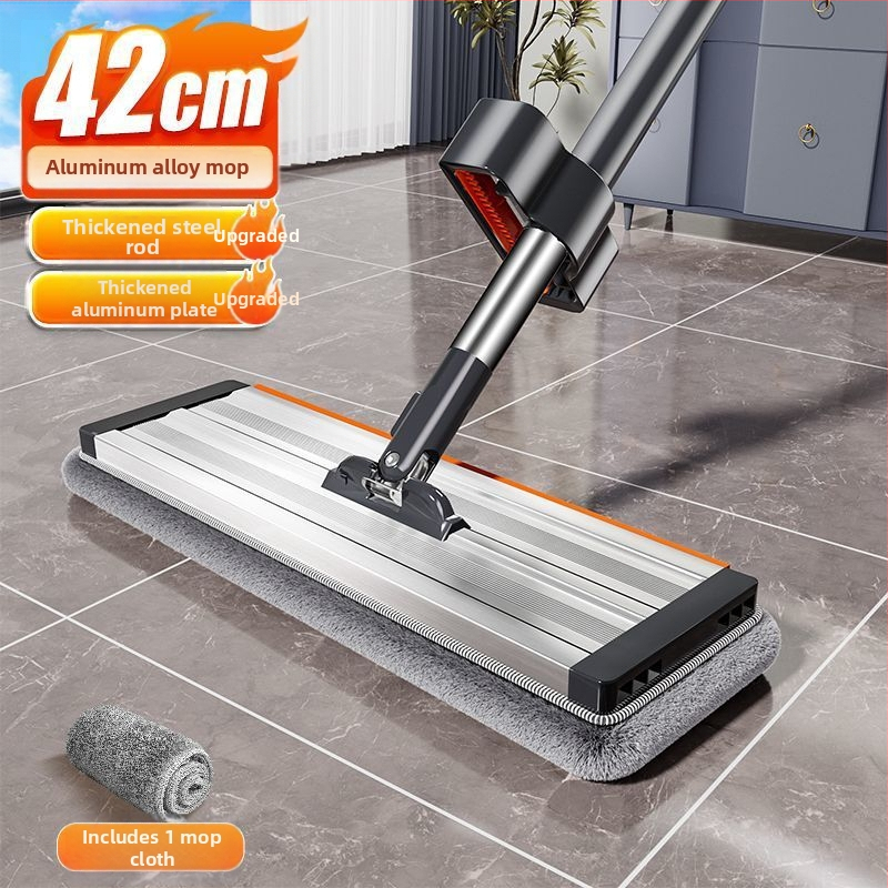 50 cm ploski mop, bez dodirivanja rukama, perivi, dvostruka upotreba suho i mokro, 2025 novi model za kućnu upotrebu