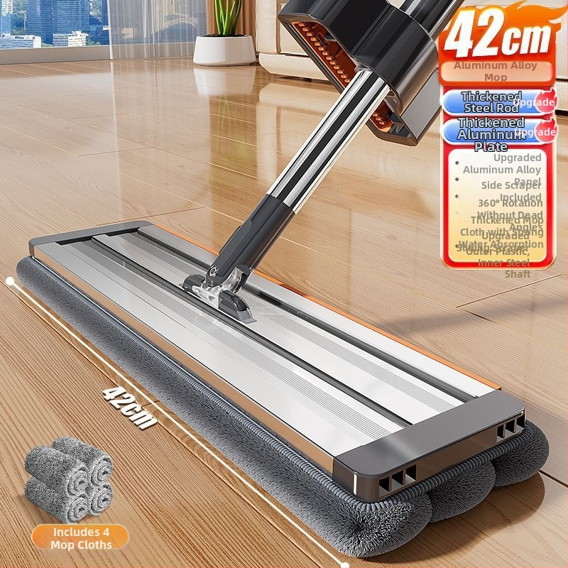 50 cm ploski mop, bez dodirivanja rukama, perivi, dvostruka upotreba suho i mokro, 2025 novi model za kućnu upotrebu
