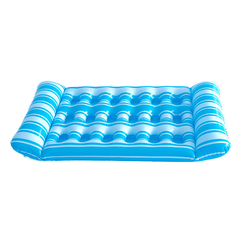 Pat de apă gonflabil din PVC portabil pentru adulți, cu 18 compartimente – plută pentru piscină, utilizare în exterior