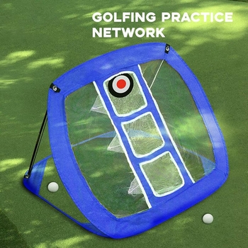 Golf mreža za trening, sklopiva, za unutarnju i vanjsku upotrebu, trostruka mreža za hvatanje