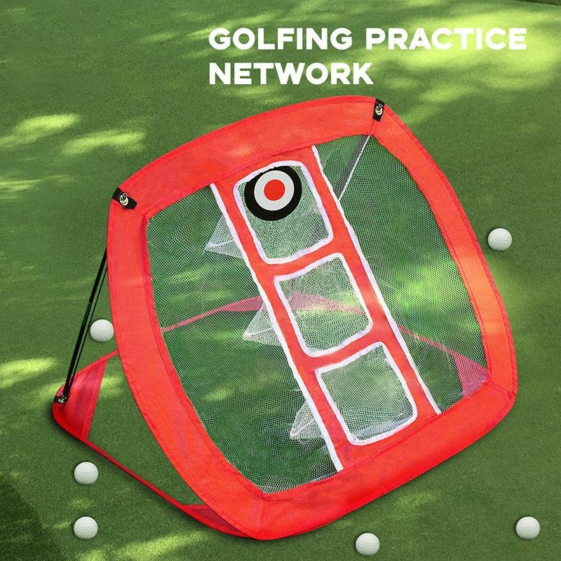 Golf mreža za trening, sklopiva, za unutarnju i vanjsku upotrebu, trostruka mreža za hvatanje