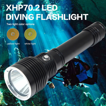 XHP70.2 aluminijska potopna LED svjetiljka s indikatorom napajanja, za ronjenje u moru i noćno ronjenje