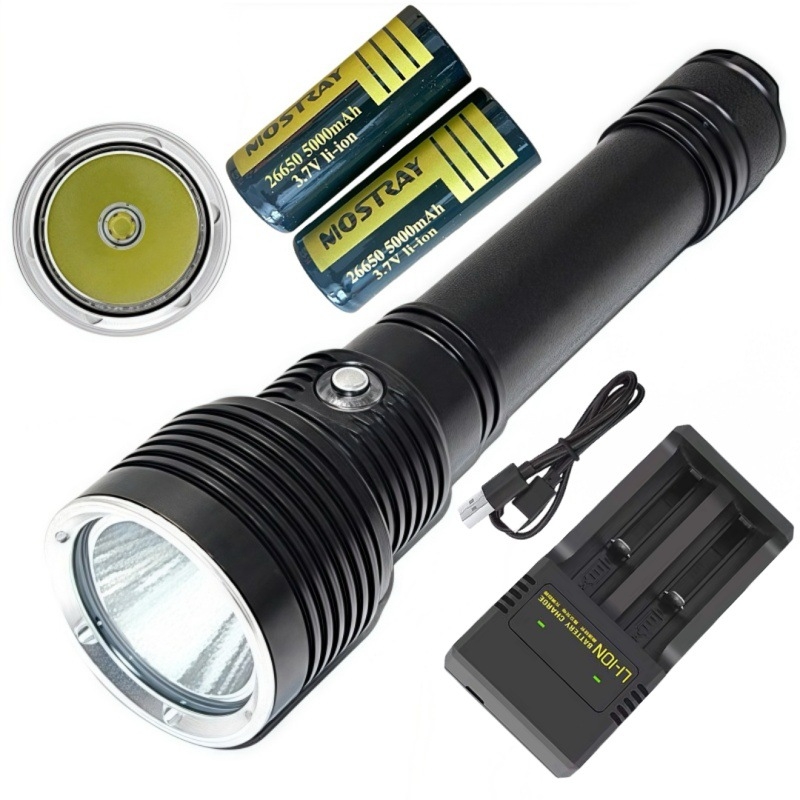 XHP70.2 aluminijska potopna LED svjetiljka s indikatorom napajanja, za ronjenje u moru i noćno ronjenje