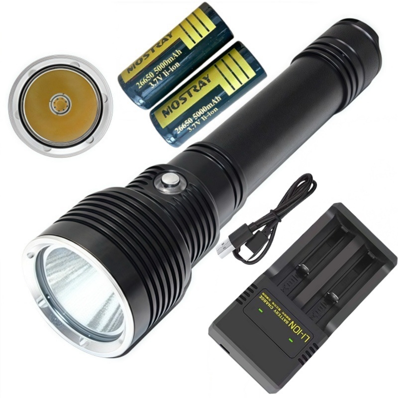 XHP70.2 aluminijska potopna LED svjetiljka s indikatorom napajanja, za ronjenje u moru i noćno ronjenje