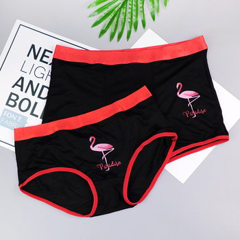 Flamingo otisak, srednji pojas, muške bokserice i ženske gaćice od modalnog materijala
