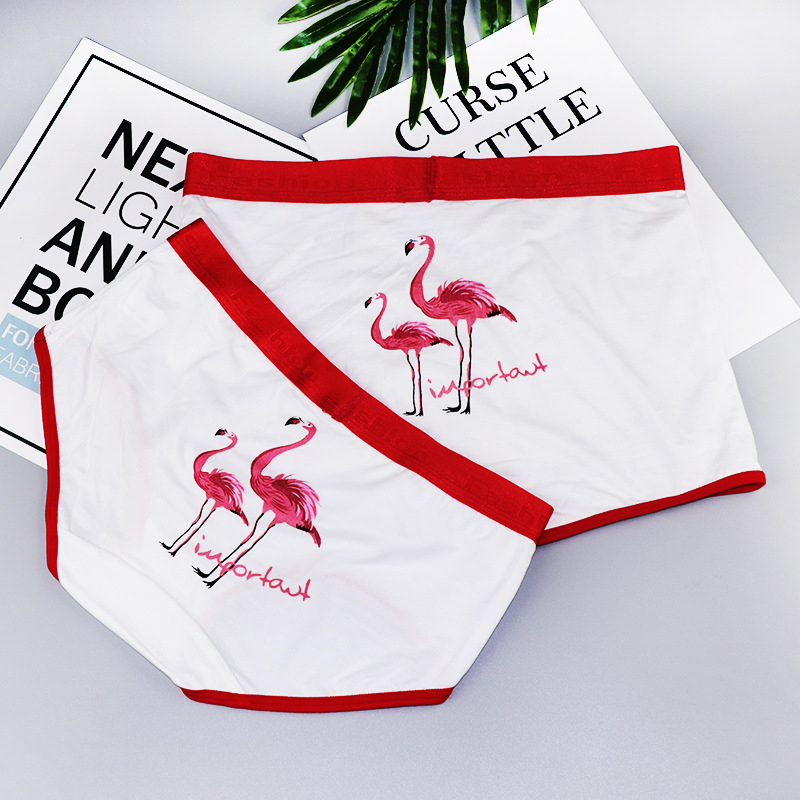Flamingo otisak, srednji pojas, muške bokserice i ženske gaćice od modalnog materijala