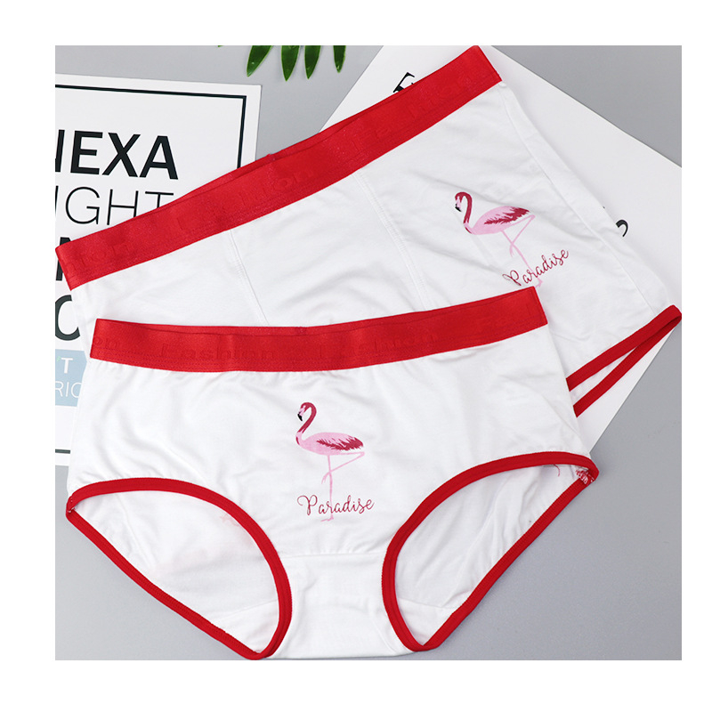 Flamingo otisak, srednji pojas, muške bokserice i ženske gaćice od modalnog materijala