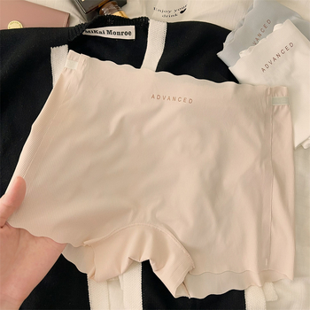 Ljetne bezšivne ženske gaćice od ice silk, dvije u jedan, s pamukom u području prepona