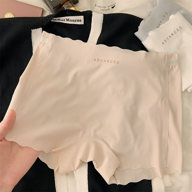 Ljetne bezšivne ženske gaćice od ice silk, dvije u jedan, s pamukom u području prepona