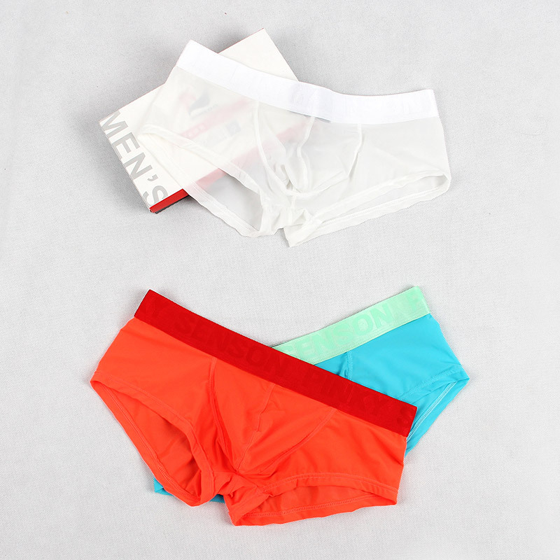Muške bokserice od Ice Silk, niska struka, jednobojne, prozračne, velike veličine