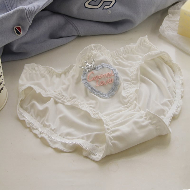 Crown japanskog stila ice silk ženske gaćice – slatke i nježne, kratke trokutaste gaćice s pamukom, srednji pojas, model C570