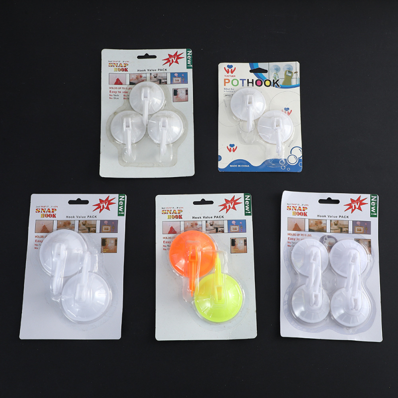 Kuka na zid s vakuumom, bez bušenja, za kuhinju i spavaću sobu, PVC+PP, jedan kuk, moderan jednostavan dizajn, nosivost 1–3 kg