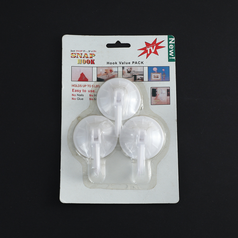 Kuka na zid s vakuumom, bez bušenja, za kuhinju i spavaću sobu, PVC+PP, jedan kuk, moderan jednostavan dizajn, nosivost 1–3 kg