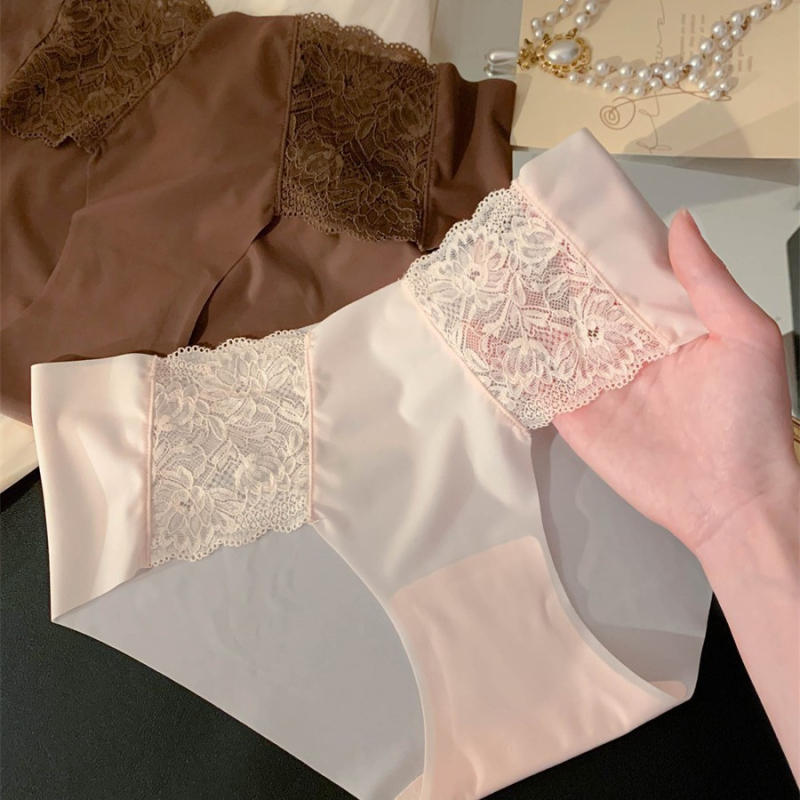 Bezšivne ženske gaćice od ice-silk, bikini kroj, tanke za sve sezone, model 2025