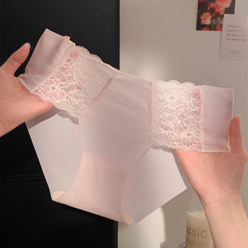 Bezšivne ženske gaćice od ice-silk, bikini kroj, tanke za sve sezone, model 2025