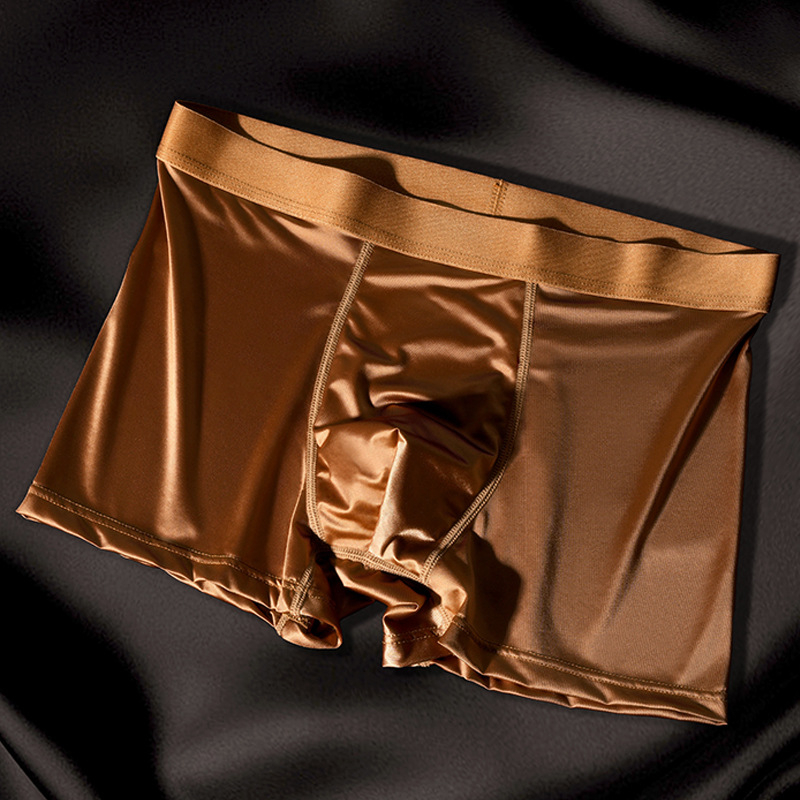 Muške prozračne bokserice od satena Ice Silk