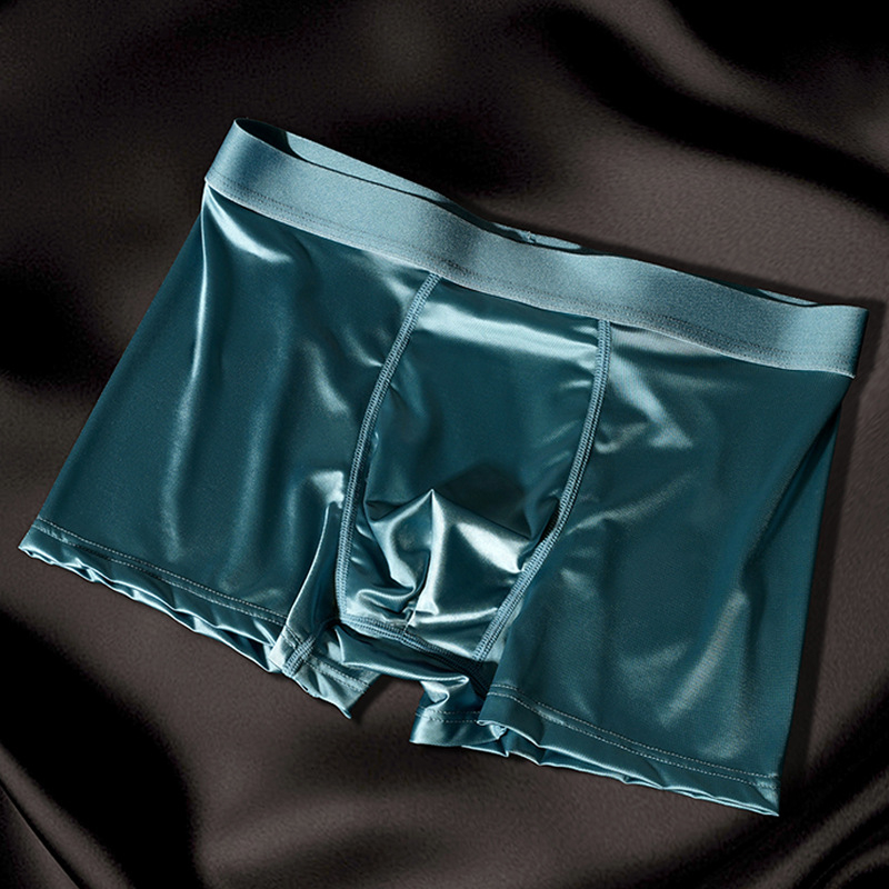 Muške prozračne bokserice od satena Ice Silk