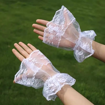 Lolita čipkaste kratke rukavice, japanski stil, dodatak