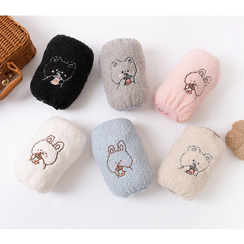 Ženski kratki rukavi od teddy velura, korejskog stila, zaštita od prljavštine za ured i školu