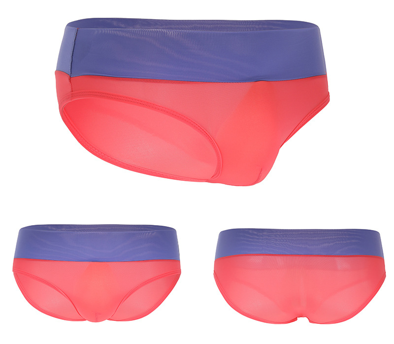 Muške bešavne bokserice od ice silk, tanke, B011