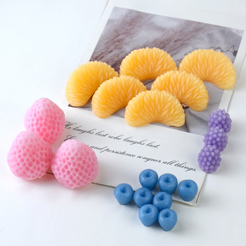 Chongguo silikonizirana forma za pečenje – oblici naranče, jagode i borovnica za DIY fondant i ukrašavanje kolača