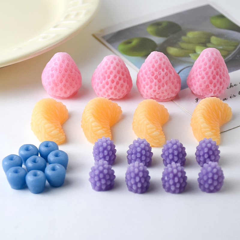 Chongguo silikonizirana forma za pečenje – oblici naranče, jagode i borovnica za DIY fondant i ukrašavanje kolača