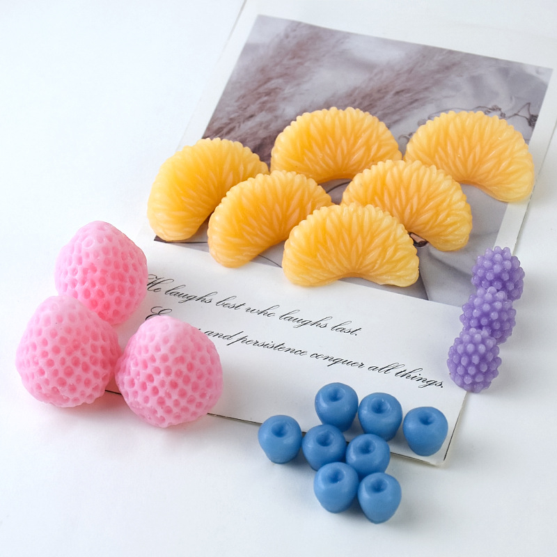 Chongguo silikonizirana forma za pečenje – oblici naranče, jagode i borovnica za DIY fondant i ukrašavanje kolača