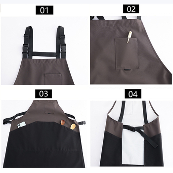 Kompozitna vodootporna pregača, podesiva, jednostavnog japanskog stila za kuhinju, kuhanje i catering, unisex