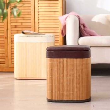 Taburet za pohranu, kompaktni multifunkcionalni taburet, elegantan taburet za mijenjanje cipela, kućni ulaz, koš za prljavu odjeću i prostor za pohranu.