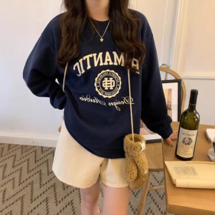 Ženski hoodie s fleece podstavom oversize, američki stil, s kapuljačom, okrugli izrez, dugi rukavi, debeli materijal, jesen-zima 2025