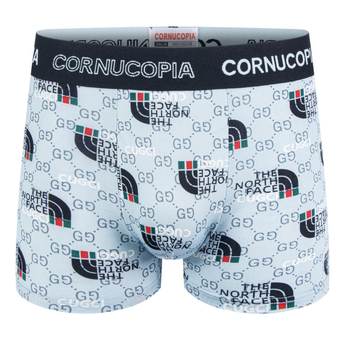 Muške boxerice s otiskom Ice Silk, srednja visina, slobodan kroj, prozračne, antibakterijske, udobne za sve sezone