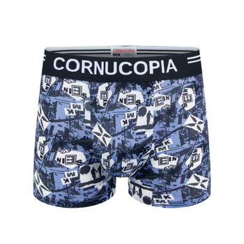 Muške boxerice s otiskom Ice Silk, srednja visina, slobodan kroj, prozračne, antibakterijske, udobne za sve sezone