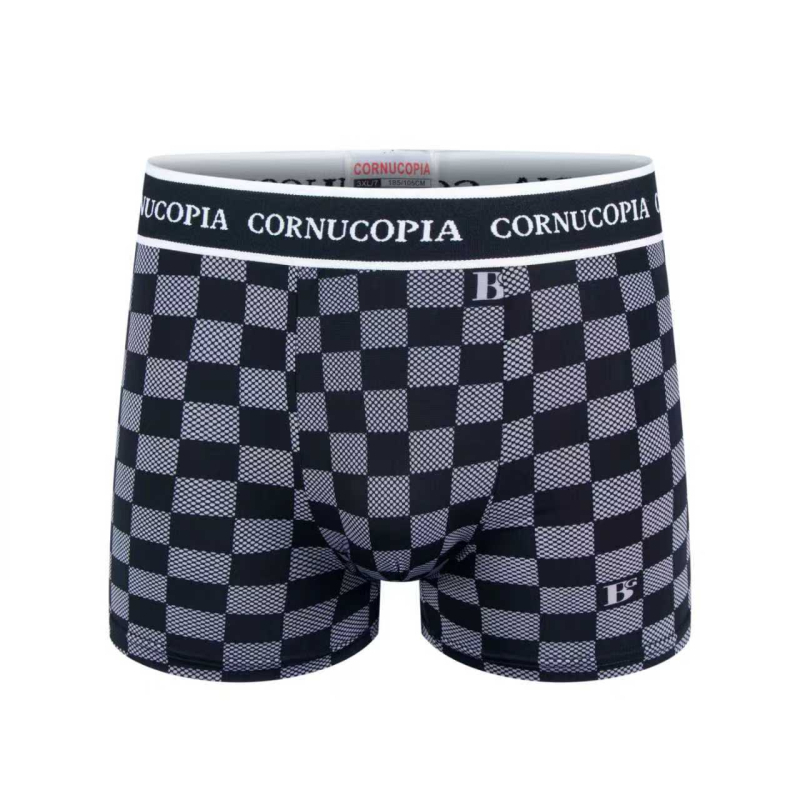 Muške boxerice s otiskom Ice Silk, srednja visina, slobodan kroj, prozračne, antibakterijske, udobne za sve sezone