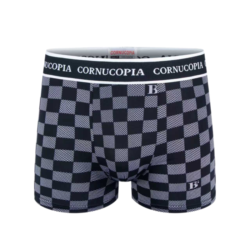 Muške boxerice s otiskom Ice Silk, srednja visina, slobodan kroj, prozračne, antibakterijske, udobne za sve sezone