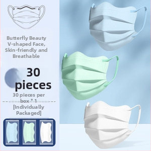 ružičaste maske za tinejdžere, jednokratne medicinske kirurške maske, individualno pakirane, udobne i prozračne za školsku upotrebu.